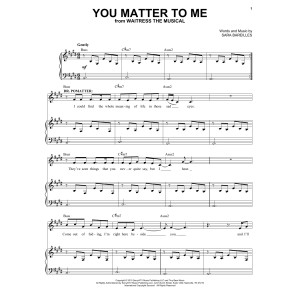You Matter To Me (from Waitress The Musical)